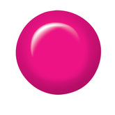 Swatch of IBD Parisol, a vivid fuchsia nail color with a rich cream formula and high-gloss shine.